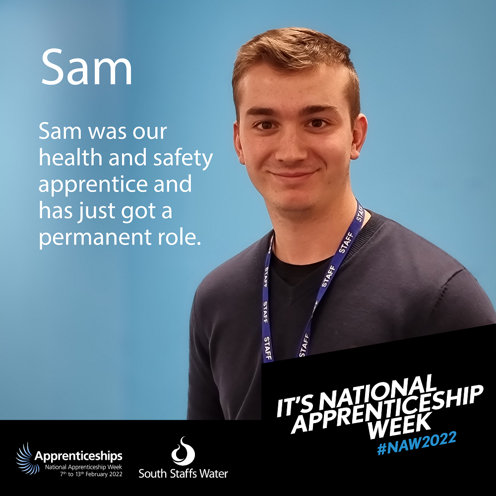 Photo of former apprentice Sam.